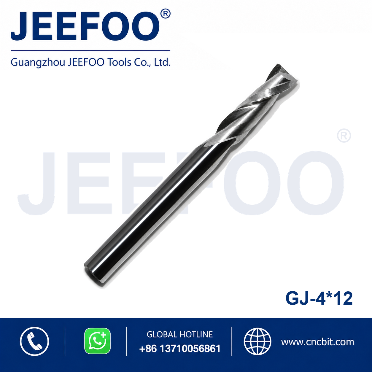 4x12 Two Spiral Flute Bits CNC router cutter