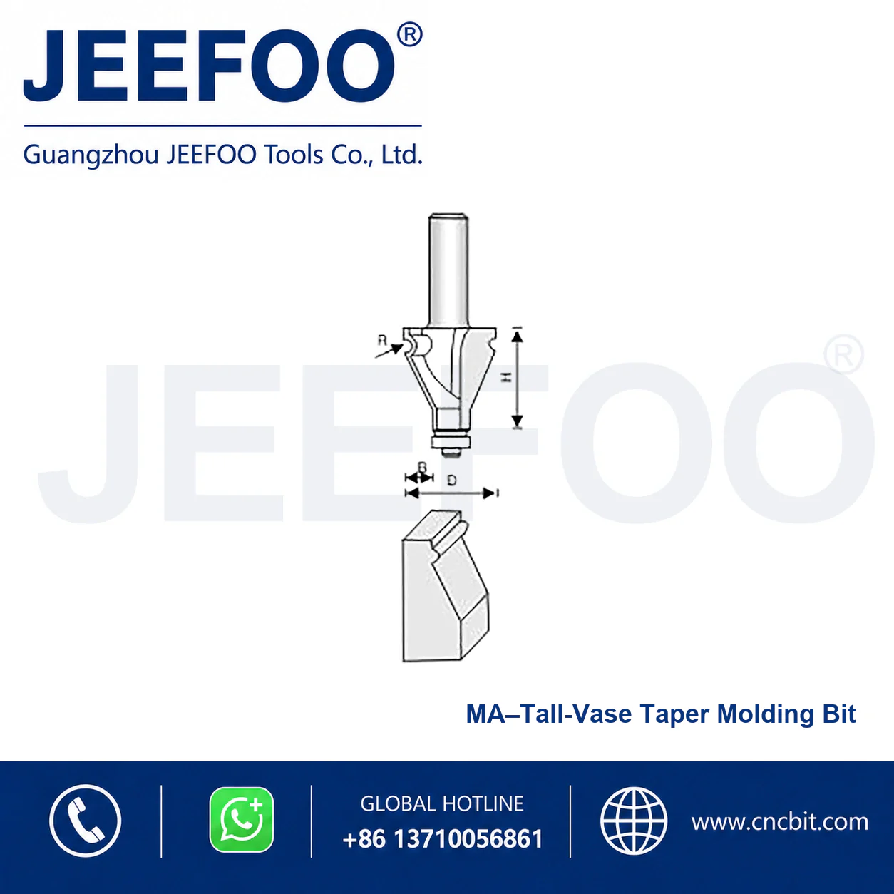 MA High Vase Handrail Combination Cutter schematic product image