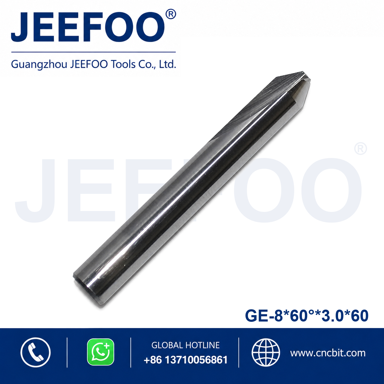 8x60x3.0x60 GE taper flat end mill product image