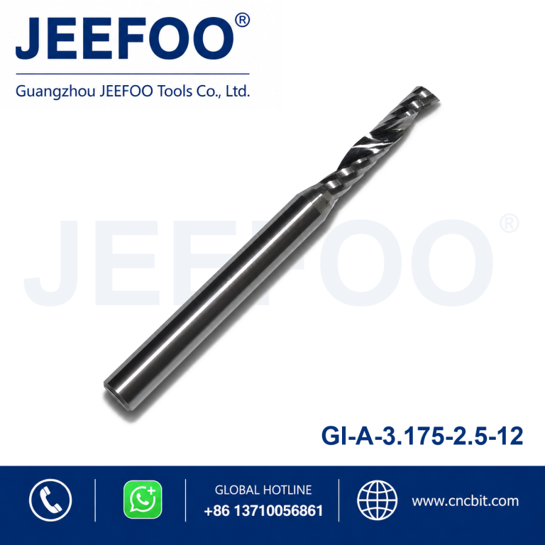 3.175x2.5x12 One flute spiral bits/ Cutter for CNC router machine ,woodworking Cutting tools product image