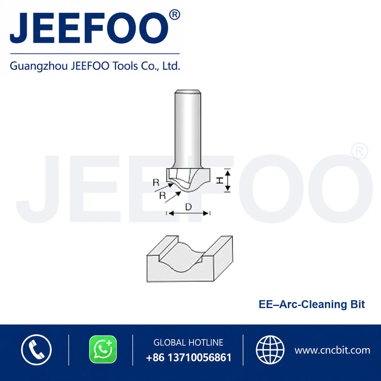EE Round Bottom Profile Cutter schematic product image