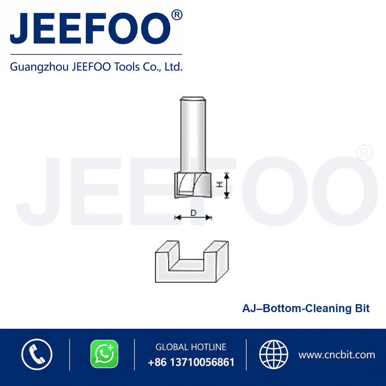 AJ Straight Drill Cutting Tool schematic product image