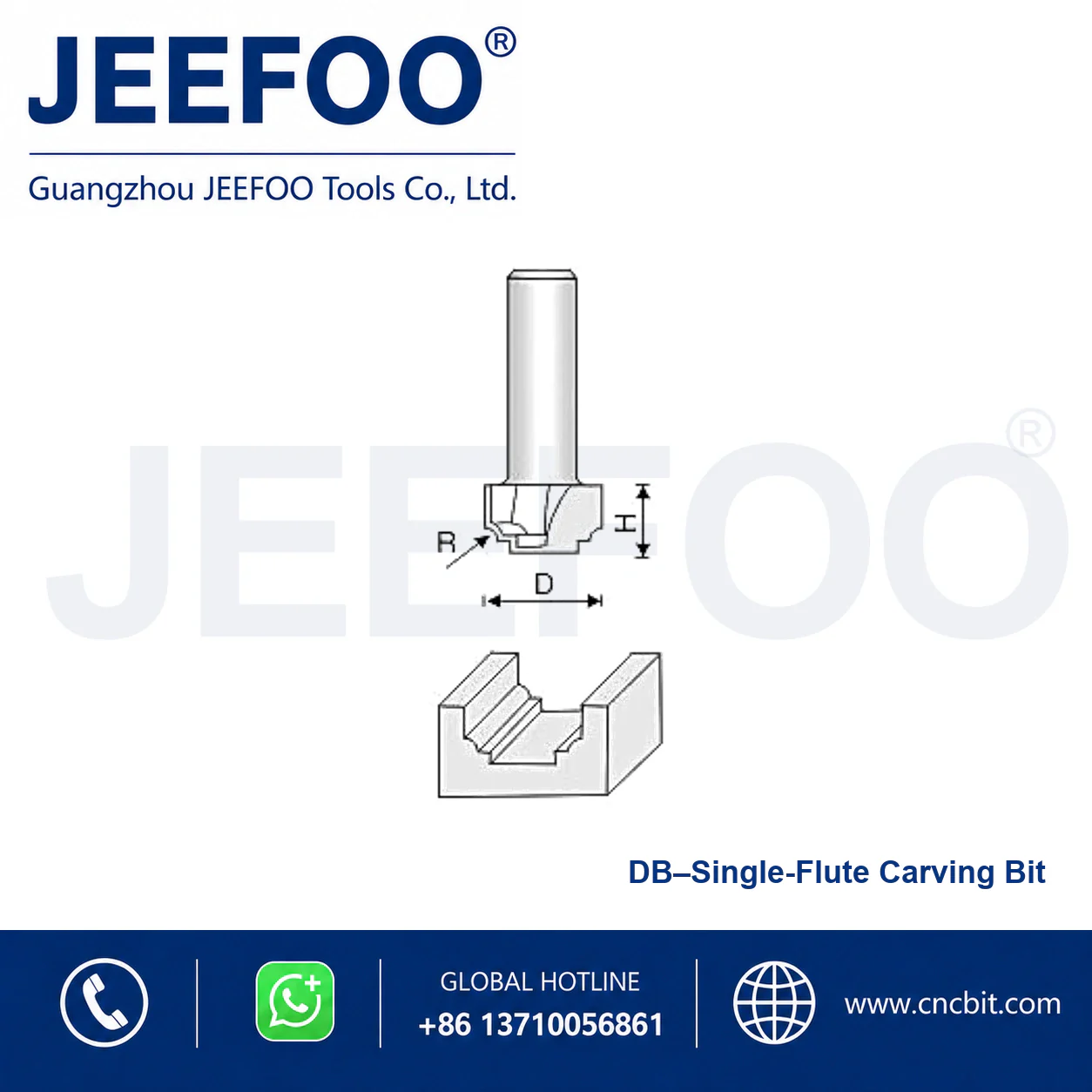DB Straight Drill Profiling Cutter schematic product image