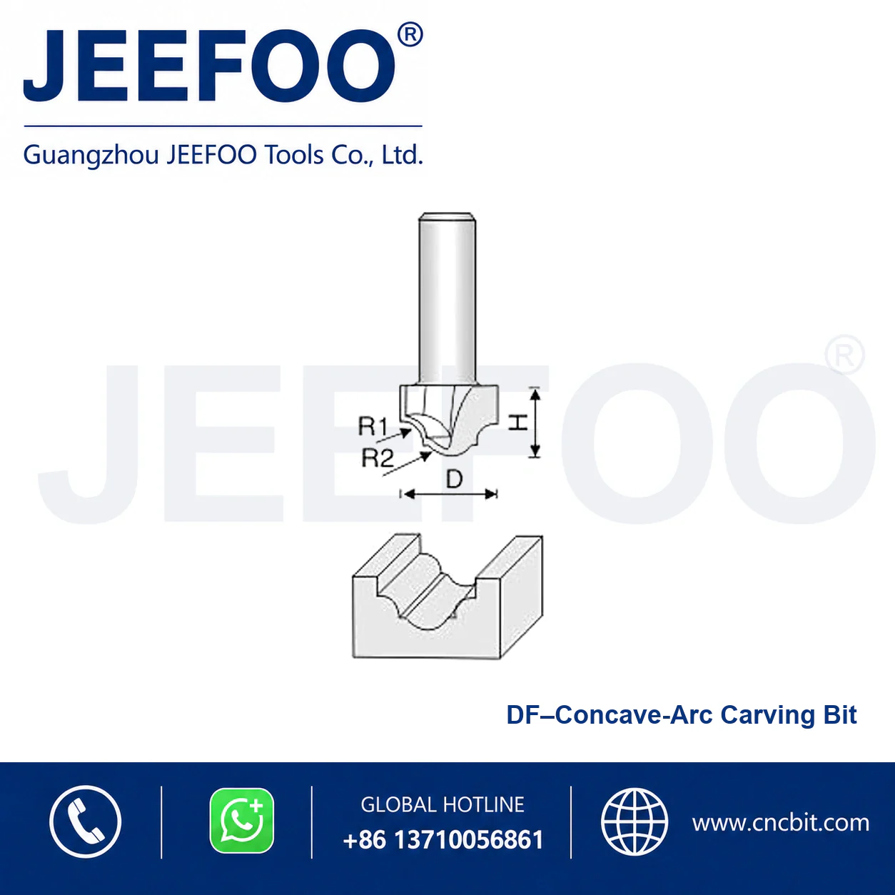 DF Straight Drill Profiling Cutter schematic product image