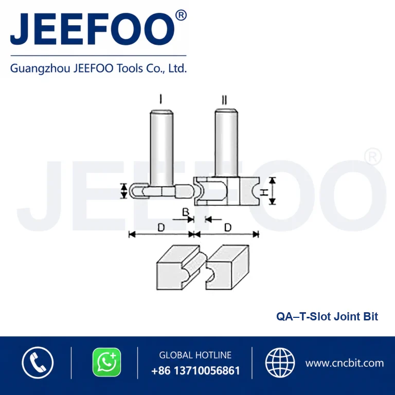 QA T-Type Tenon Cutter Set product image
