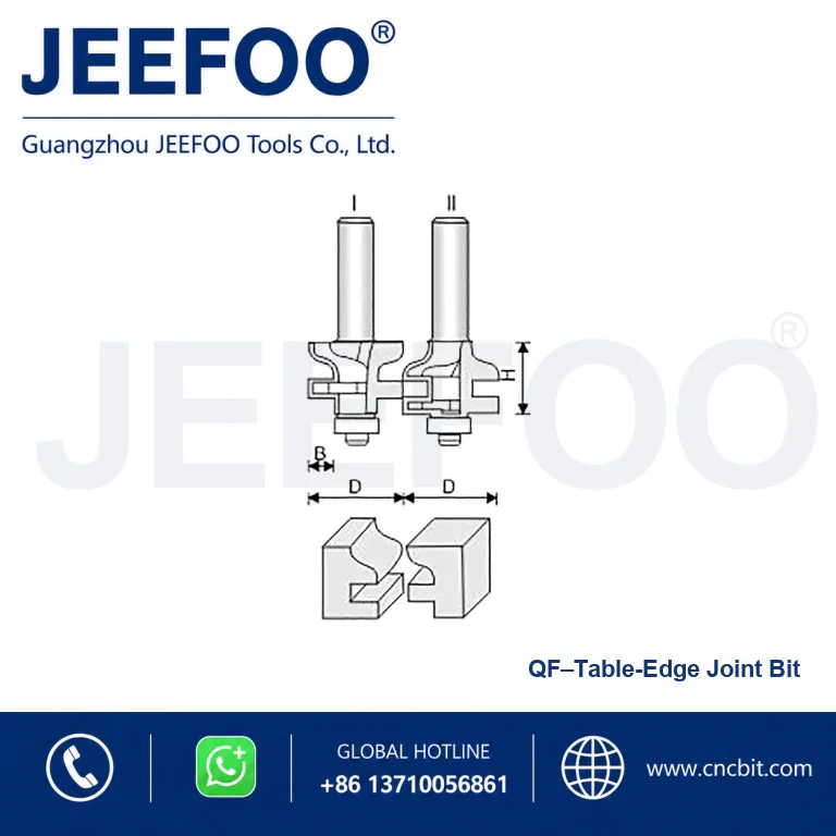 QF T-Type Tenon Cutter Set product image