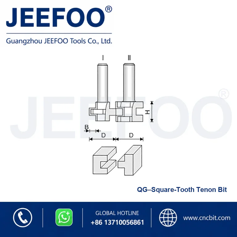 QG T-Type Tenon Cutter Set product image