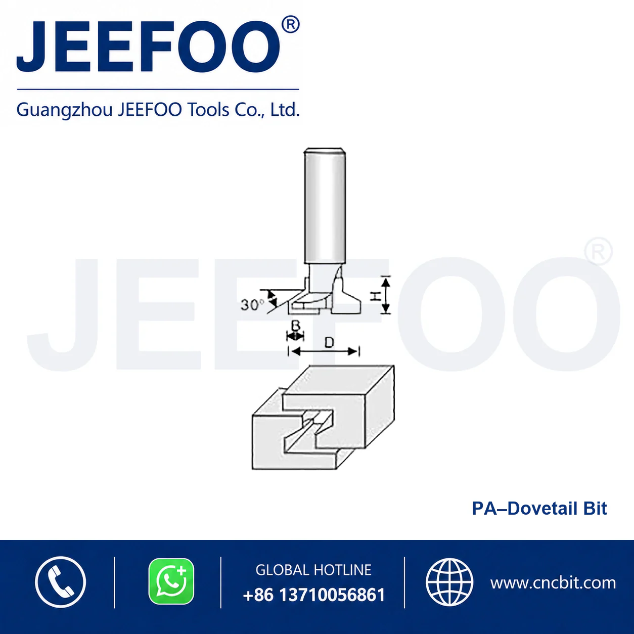 PA T-Type Tenon Cutter schematic product image