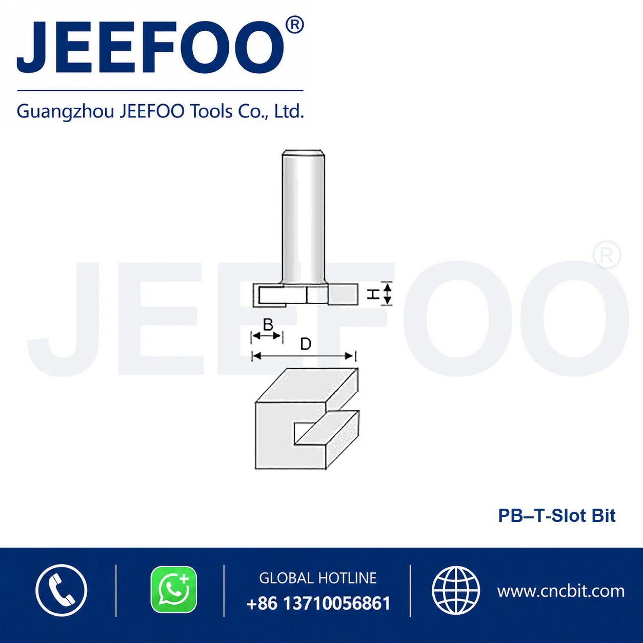 PB T-Type Tenon Cutter schematic product image