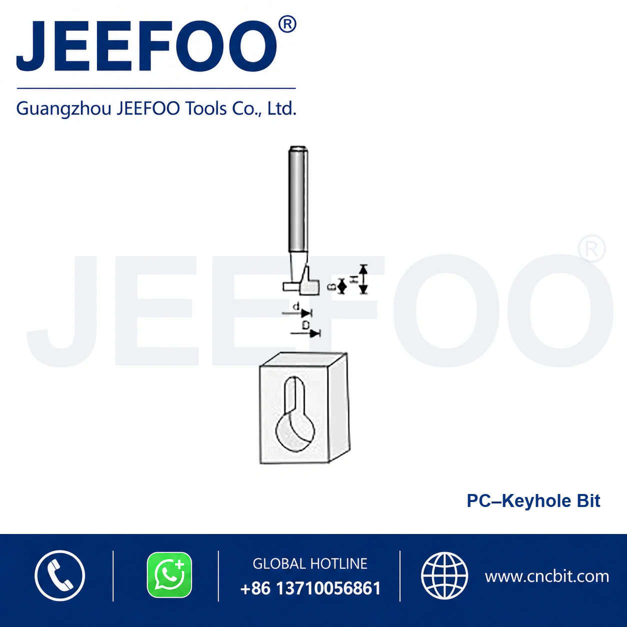 PC T-Type Tenon Cutter schematic product image