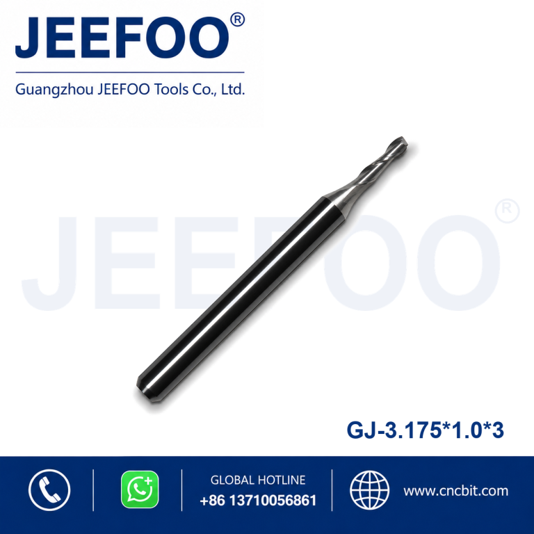3.175x1.0x3 Two Spiral Flute Bits - Solid Carbide CNC Two Flute Spiral Cutter / CNC Router Bits / Cutting Tool Bits product image
