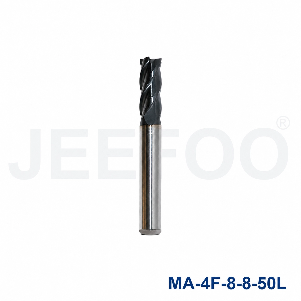 4Fx8x8x50L Solid Carbide Square End Mill cutting tool detail