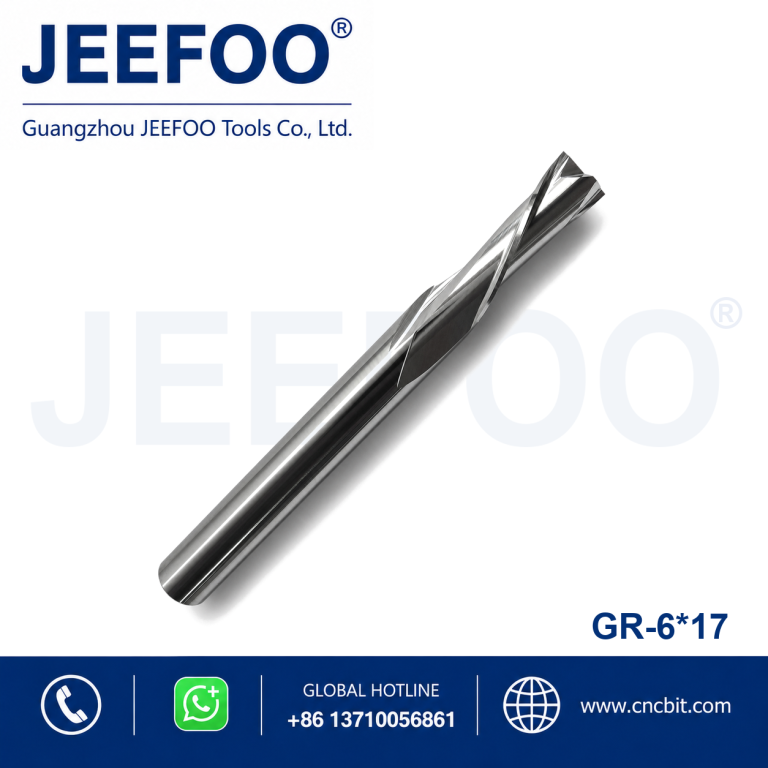 6x17 Router Blade For Wood(Down Cut Two Flute Sprial Bits) MDF Special Bits With Excellent Quality CNC Router Tools Cutter product image