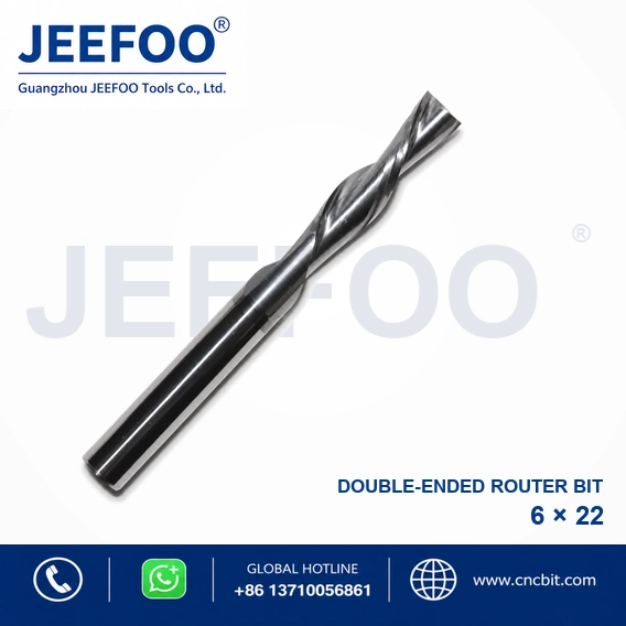 6x22 Down Cut Two Spiral Flute Bits detail B