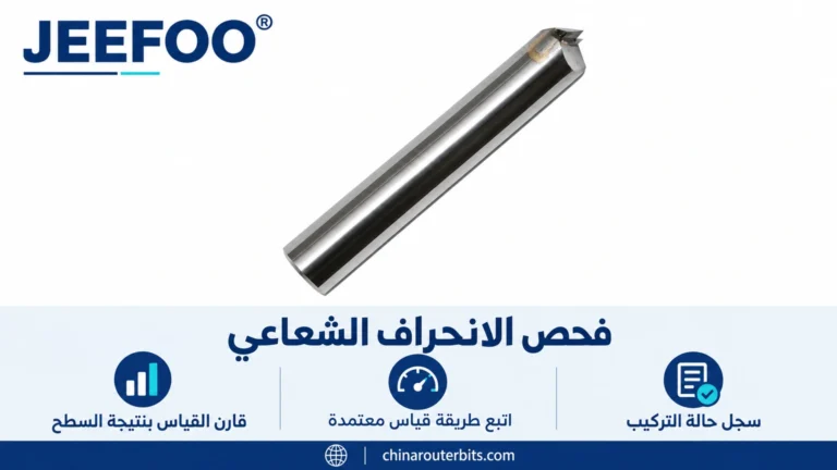 الانحراف الشعاعي في التشطيب المرآوي: خطوات فحص تركيب أداة الألماس